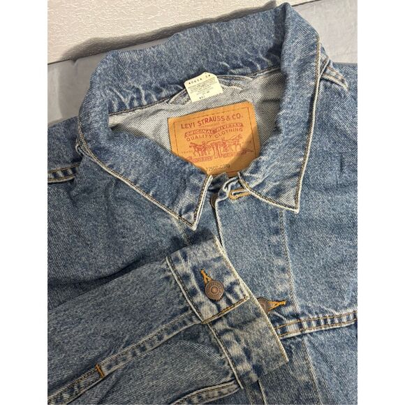 Vintage Levi’s Trucker Jacket 72507-0389 Men’s 3XL Blue Denim Made in USA 2001 - Picture 1 of 14